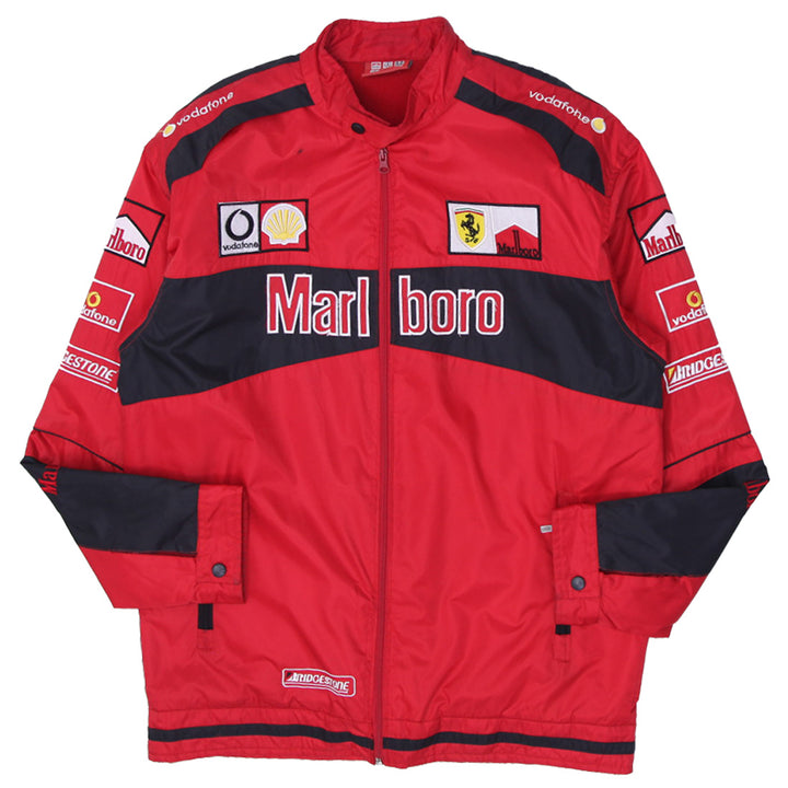 Mens Racing Marlboro Shell Vodafone Red Bomber Jacket