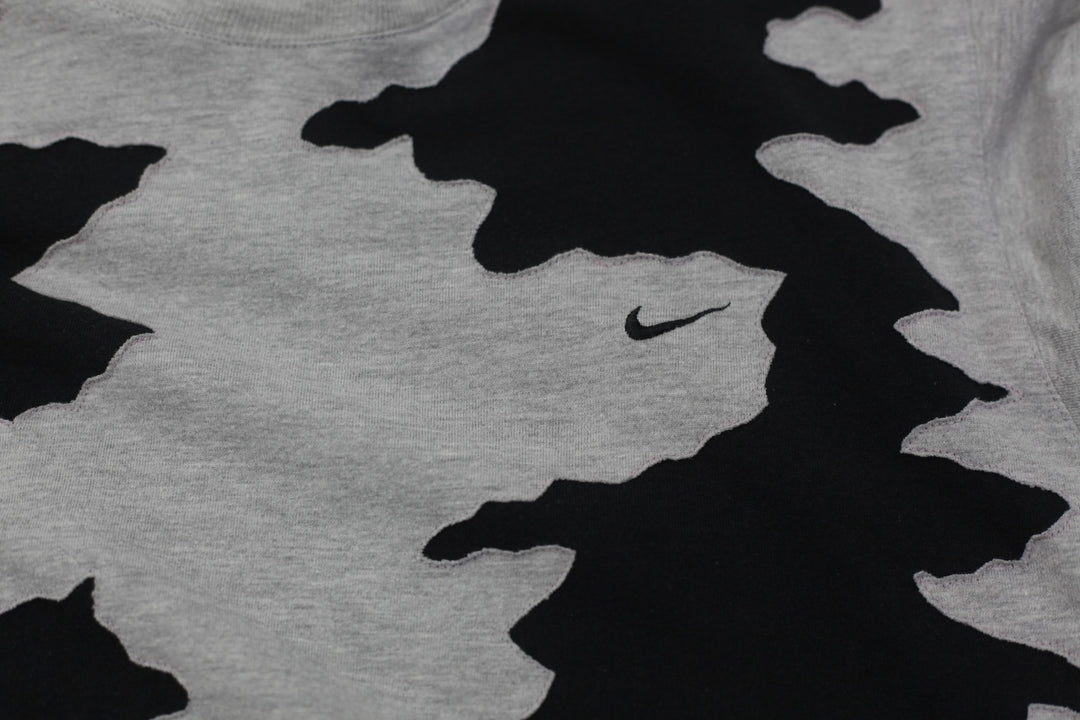 Rework Nike Black Patches Pattern  Mens T-Shirt PR261