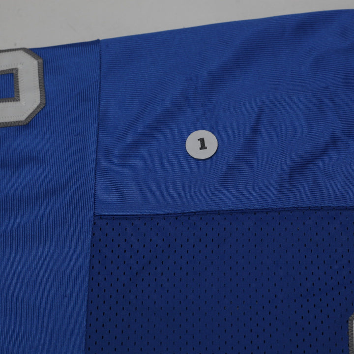 Vintage Mens Mitchell & Ness Sanders #22 Mesh Blue Football Jersey