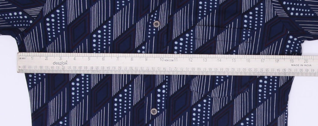 St Michael Geometric Print Shirt Size M