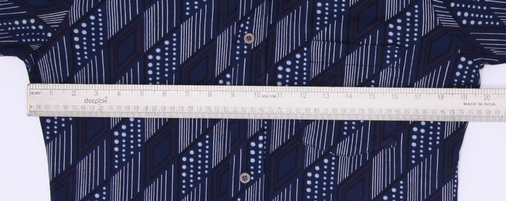 St Michael Geometric Print Shirt Size M