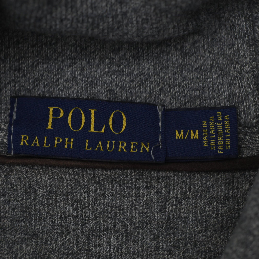 Mens Polo Ralph Lauren Sweater Gray Knit Shawl Collar M | Migration_Knitwear & Sweaters RL Collection - Back | Fashion Rerun