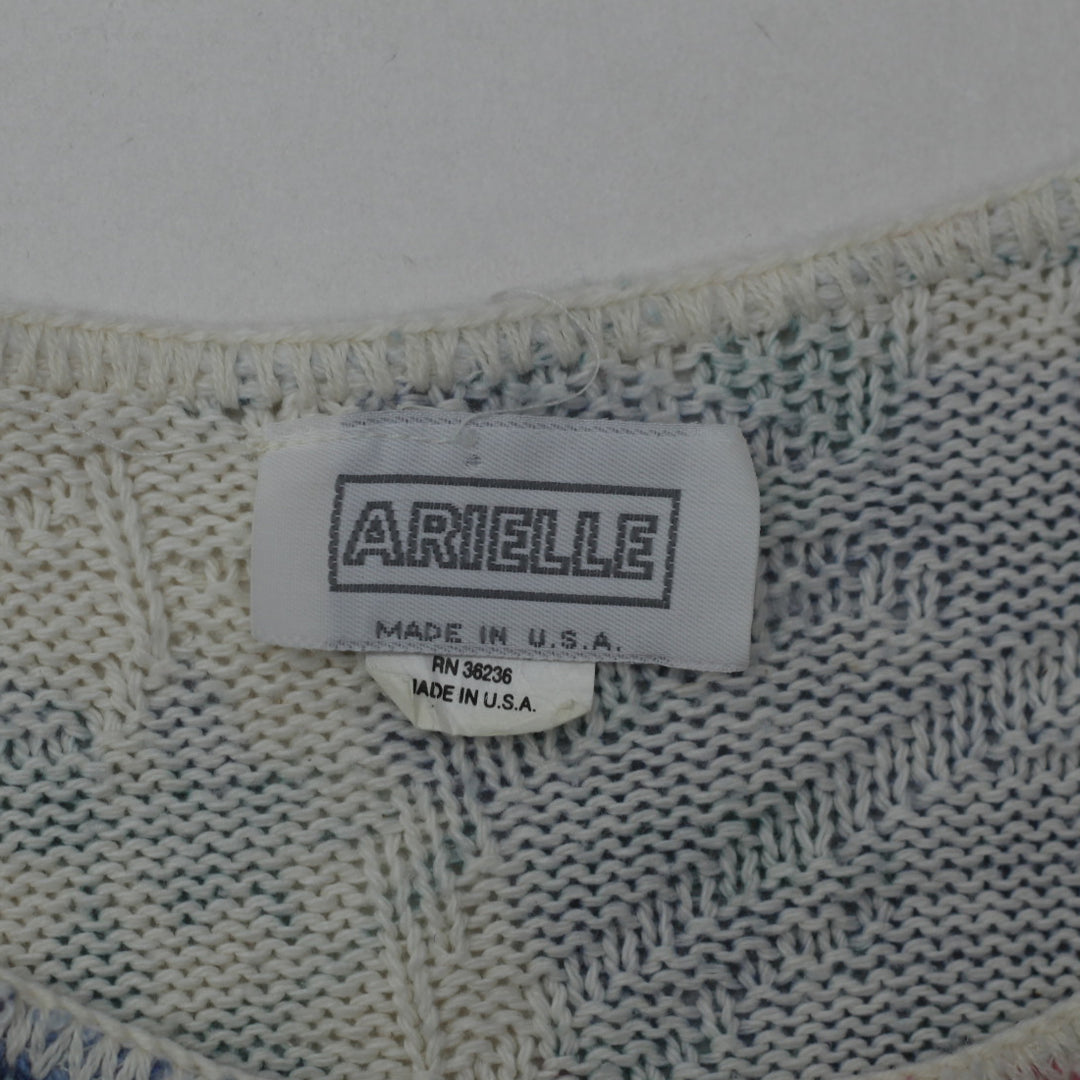 Vintage Arielle Floral Sweater Made in USA Ladies - Fashion Rerun Vintage Migration_Sweaters