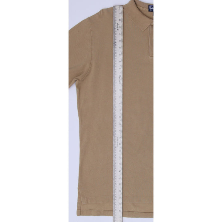 Mens Ralph Lauren Tan Textured Piqué Mesh Long Sleeve with Ribbed Cuffs Size L