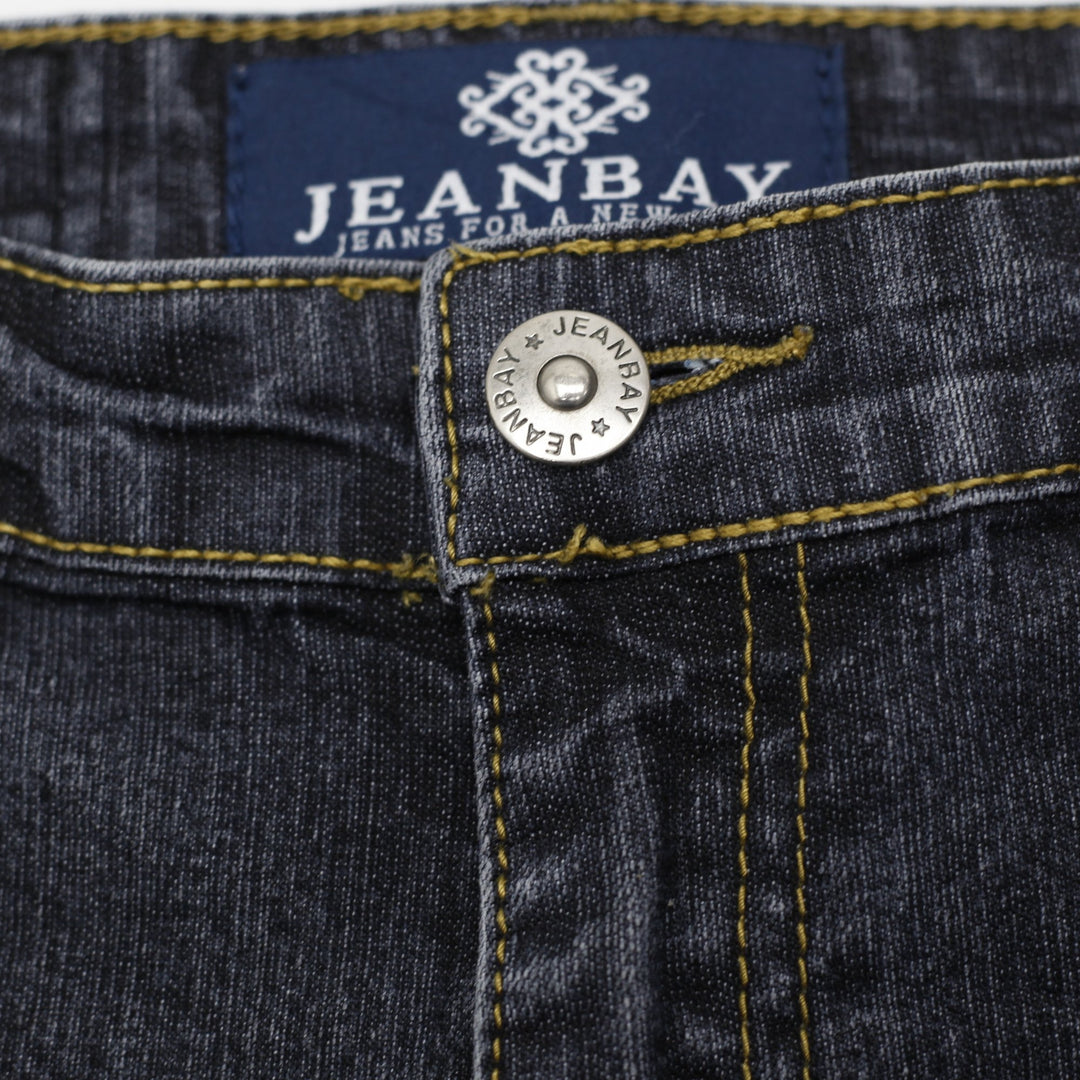 Y2K Ladies Jeansbay Y2K Rhinestone Studded Dark Wash Bootcut Jeans Petite 8P