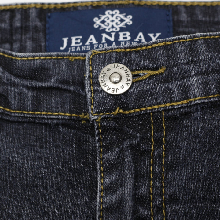 Y2K Ladies Jeansbay Y2K Rhinestone Studded Dark Wash Bootcut Jeans Petite 8P