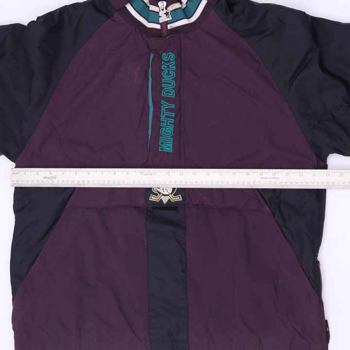 Vintage 90s Starter Mighty Ducks Anaheim Half Zip Puffer Jacket Size  XL