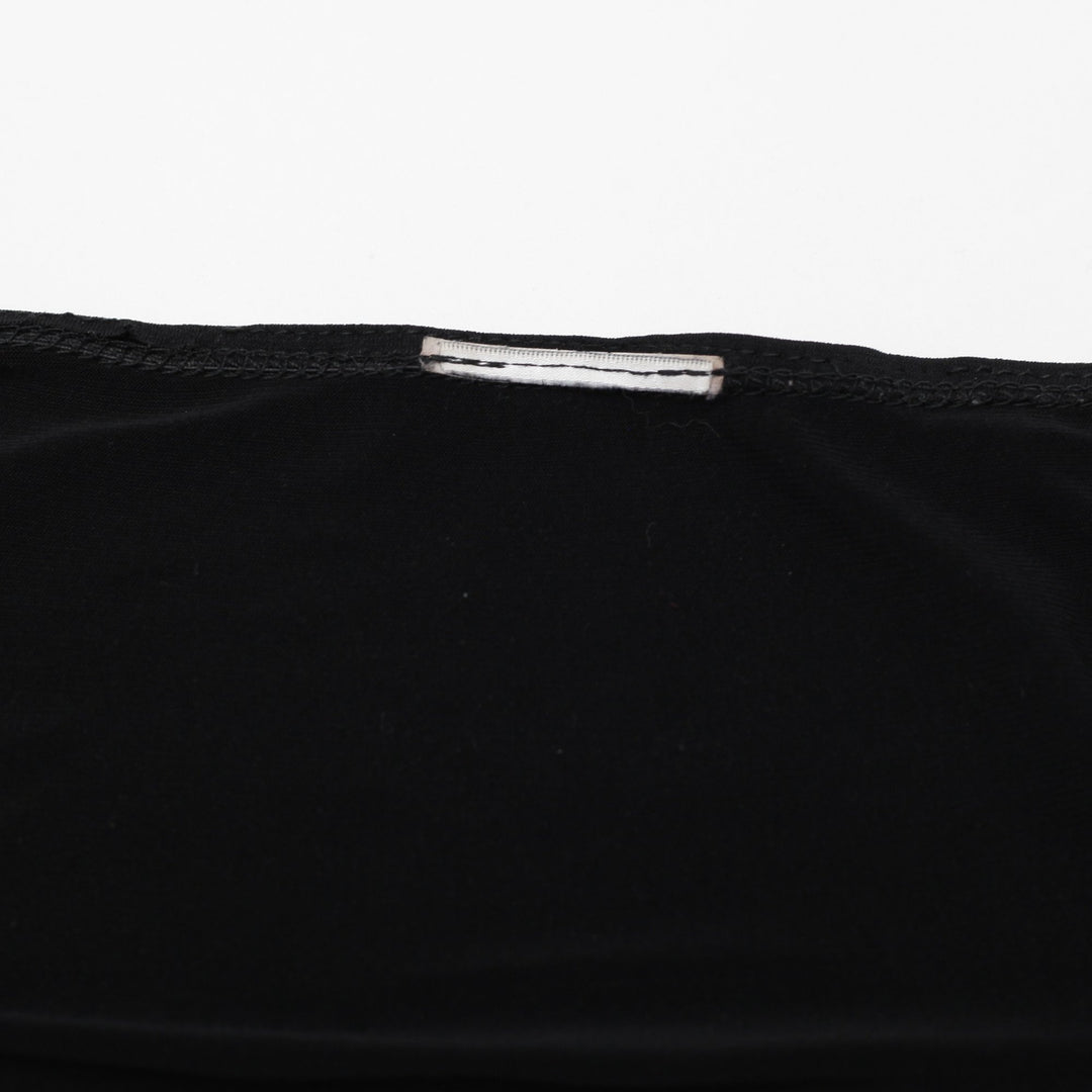 Y2K Ladies Black Strappy Handkerchief Hem Top