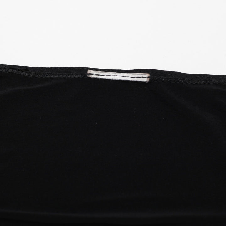Y2K Ladies Black Strappy Handkerchief Hem Top