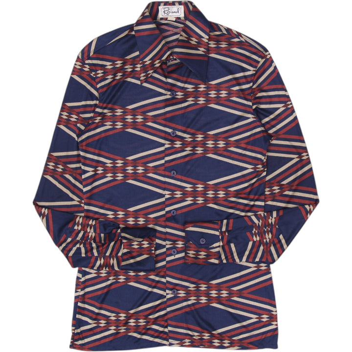 Roland Pattern Long Sleeve Shirt Size M | Migration_Shirts | Fashion Rerun