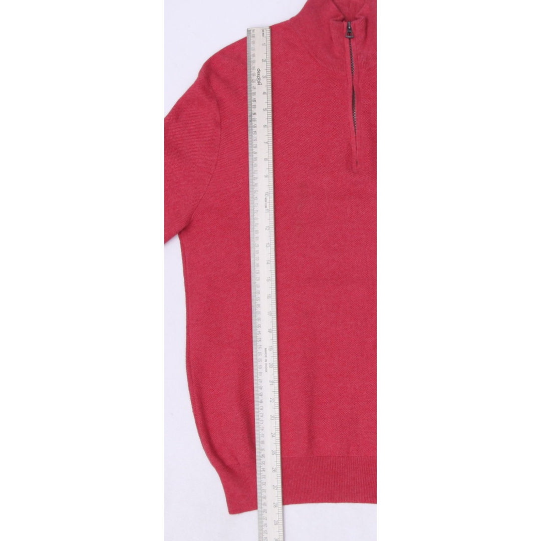 Mens Polo Ralph Lauren Quarter Zip Pima Cotton Pink Sweater M | Migration_Knitwear & Sweaters RL Collection - | Fashion Rerun