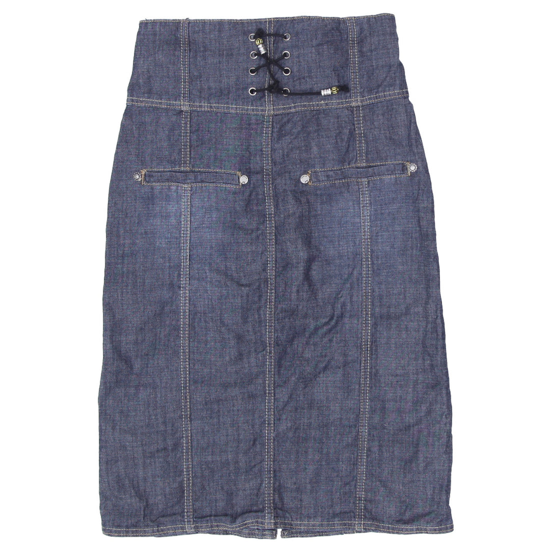 Y2K Denim Midi Skirt - Fashion Rerun Vintage Migration_Skirt