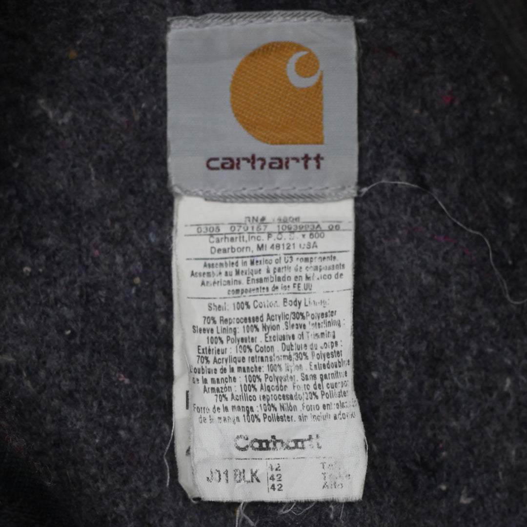 Vintage Carhartt J01 BLK Blanket Lined Detroit Jacket Black - Fashion Rerun Vintage Migration_Jacket