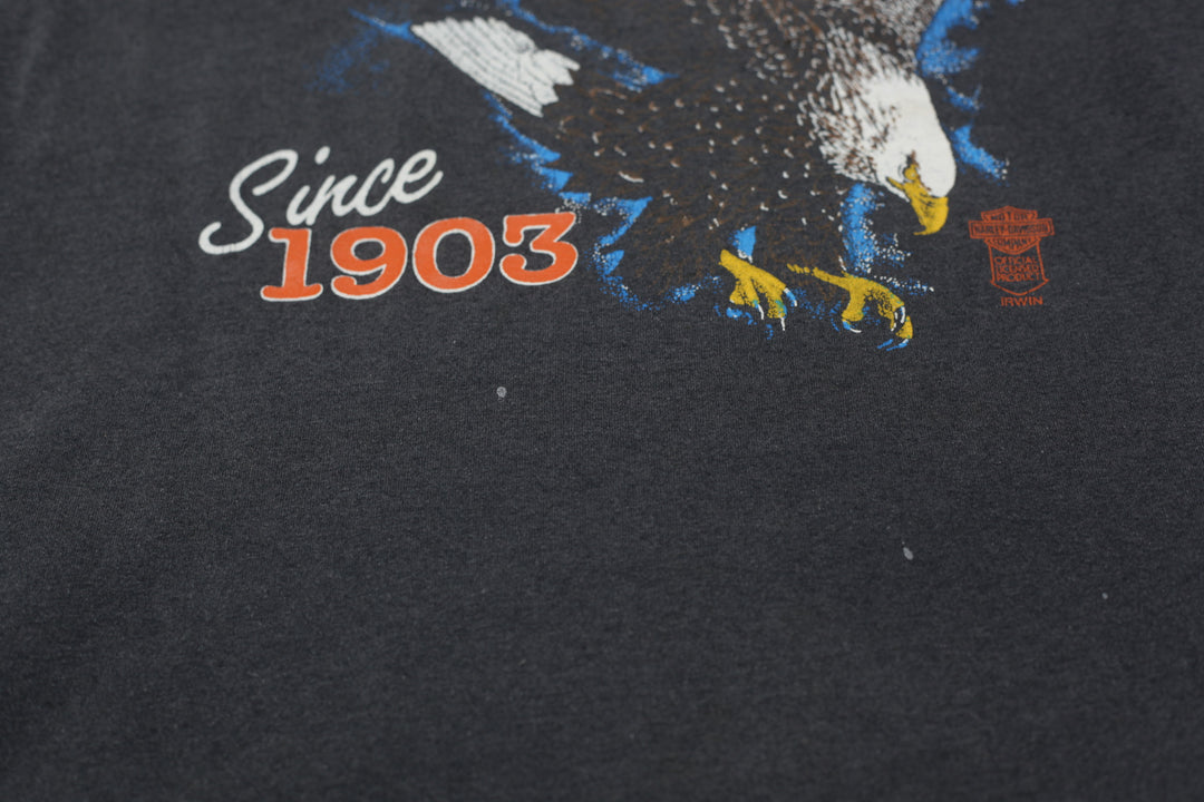 Vintage Harley Davidson Eagle T-Shirt Single Stitch L