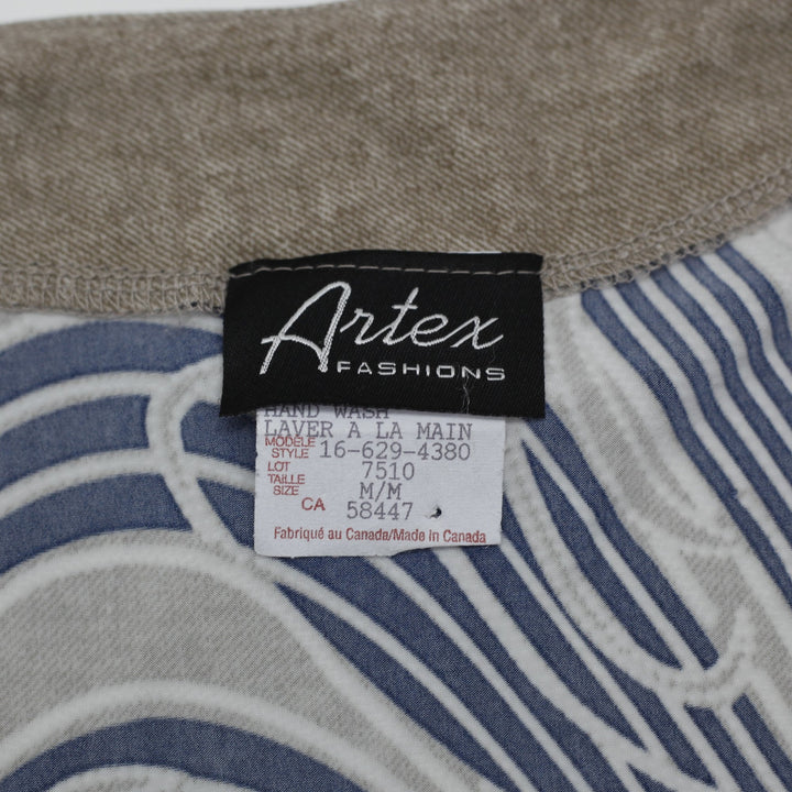 Y2K Artex Striped Pattern Bolero Tops Size M | Migration_Jackets - Back View | Fashion Rerun