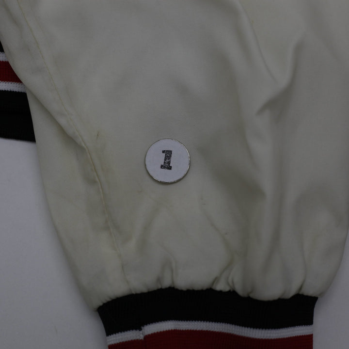 Vintage 90s Reebok NBA Chicago Bulls 1/4 Zip Nylon Windbreaker Jacket Size M