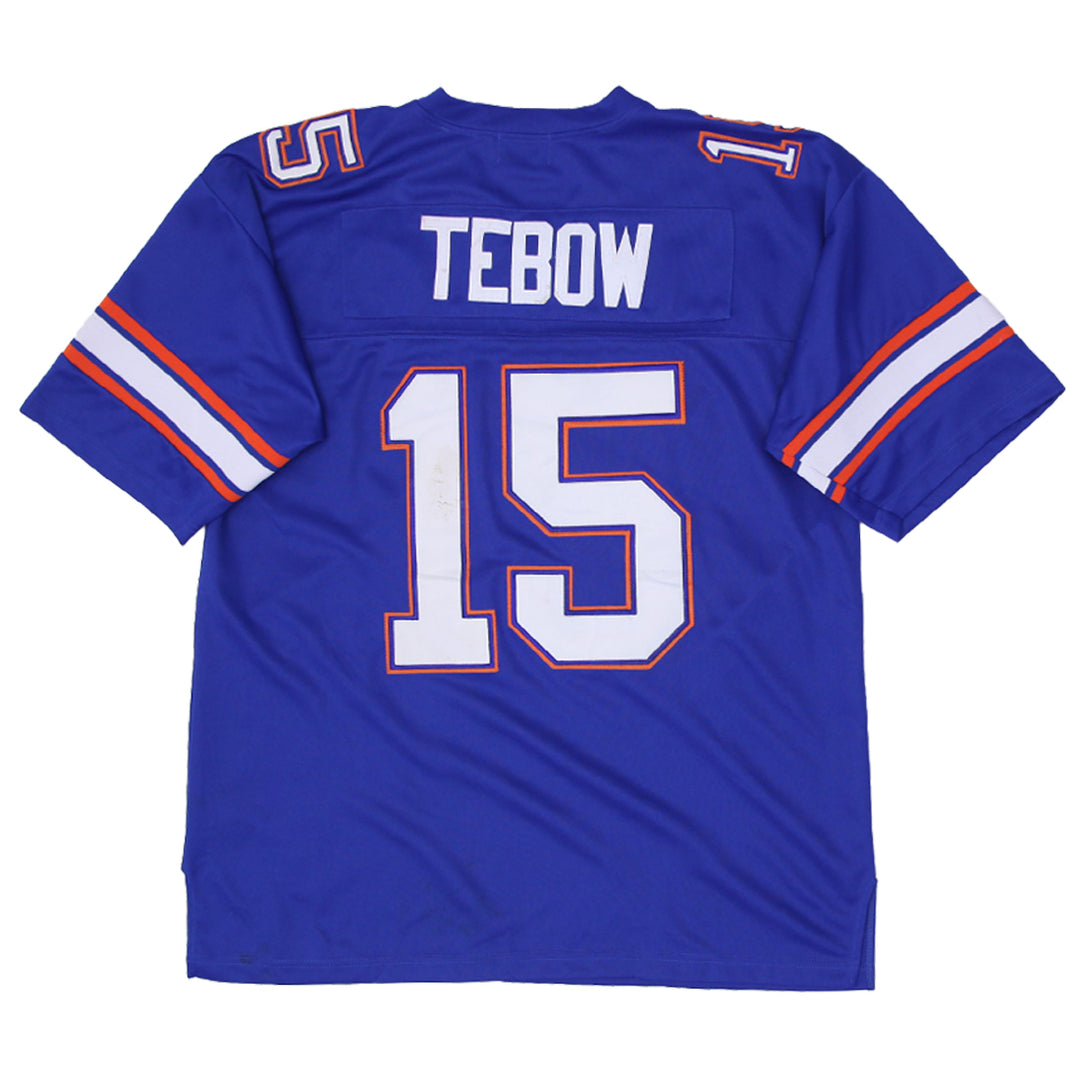 Vintage Tim Tebow Royal Florida Gators 2008 Authentic Jersey | Migration_Jersey UAENAT20 - Side View | Fashion Rerun