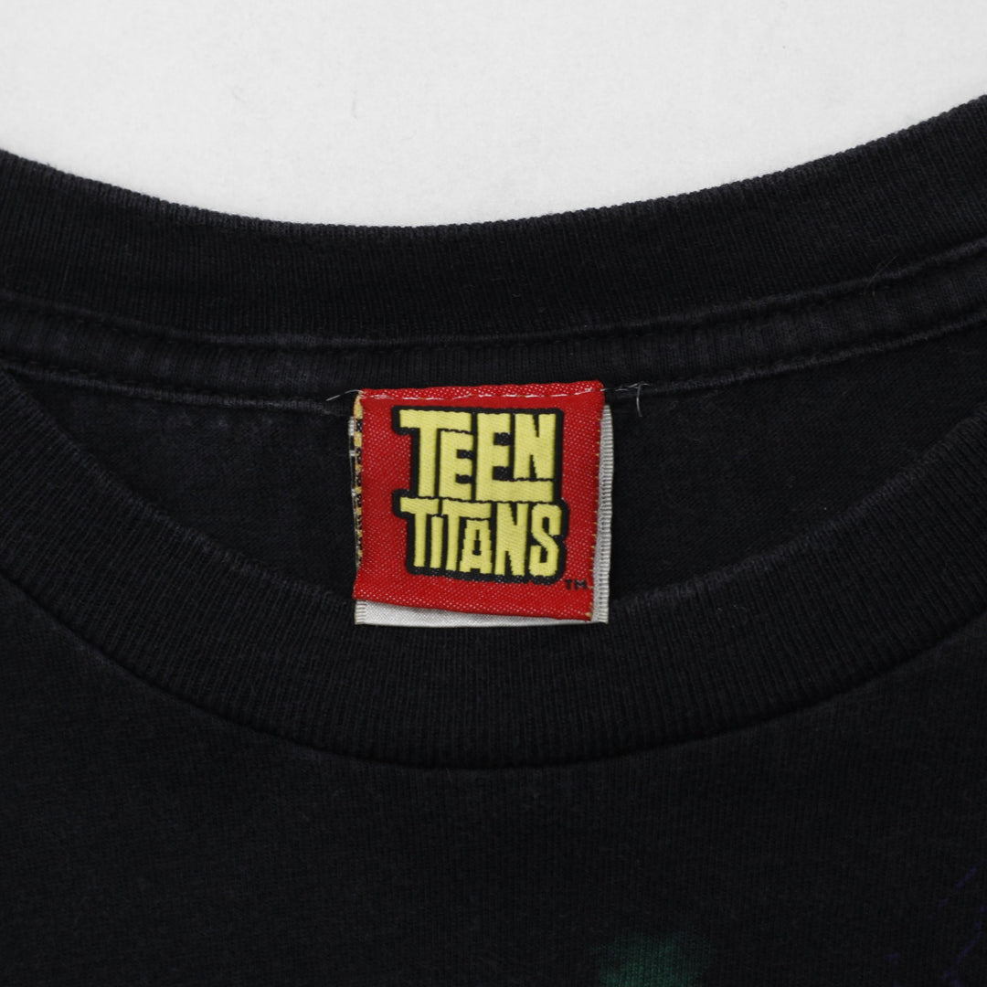 Vintage 00s Mens Teen Titans Black T-Shirt Size XL | Migration_T-Shirts - Back View | Fashion Rerun