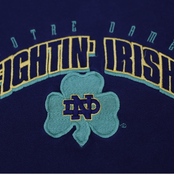 Vintage 90s Notre Dame Champion Fighting Irish Hoodie Size L | Migration_Hoodies - Detail View | Fashion Rerun