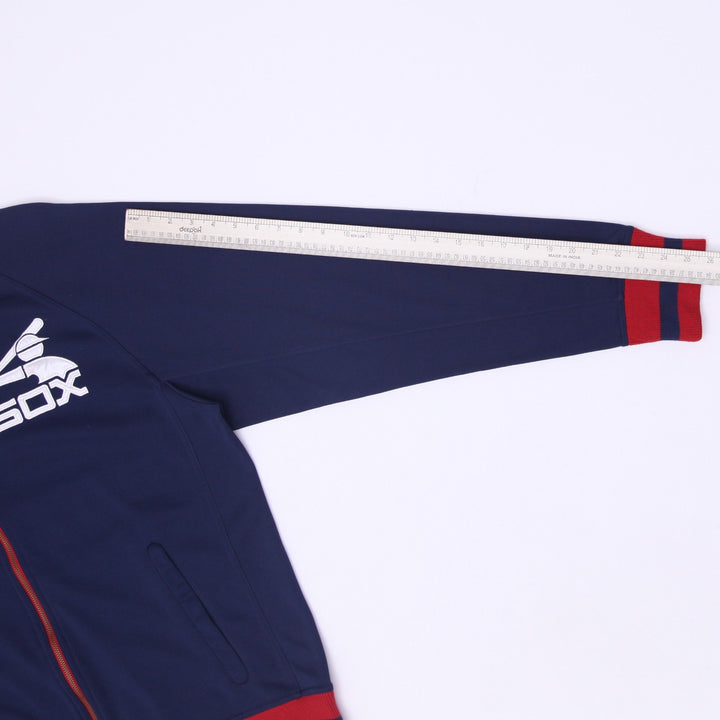 Mens Nike Cooperstown Chicago White Sox Retro Hitman Track Jacket Navy Size XL