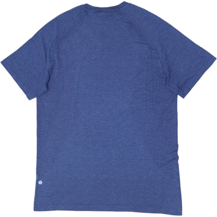 Mens Lululemon T-Shirt Blue Athletic Lightweight Crew Neck