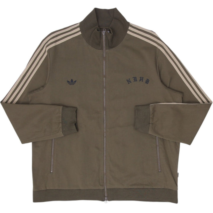 Mens Adidas Neighborhood Track Jacket Olive Full Zip Graphic Jacket Size 2XL