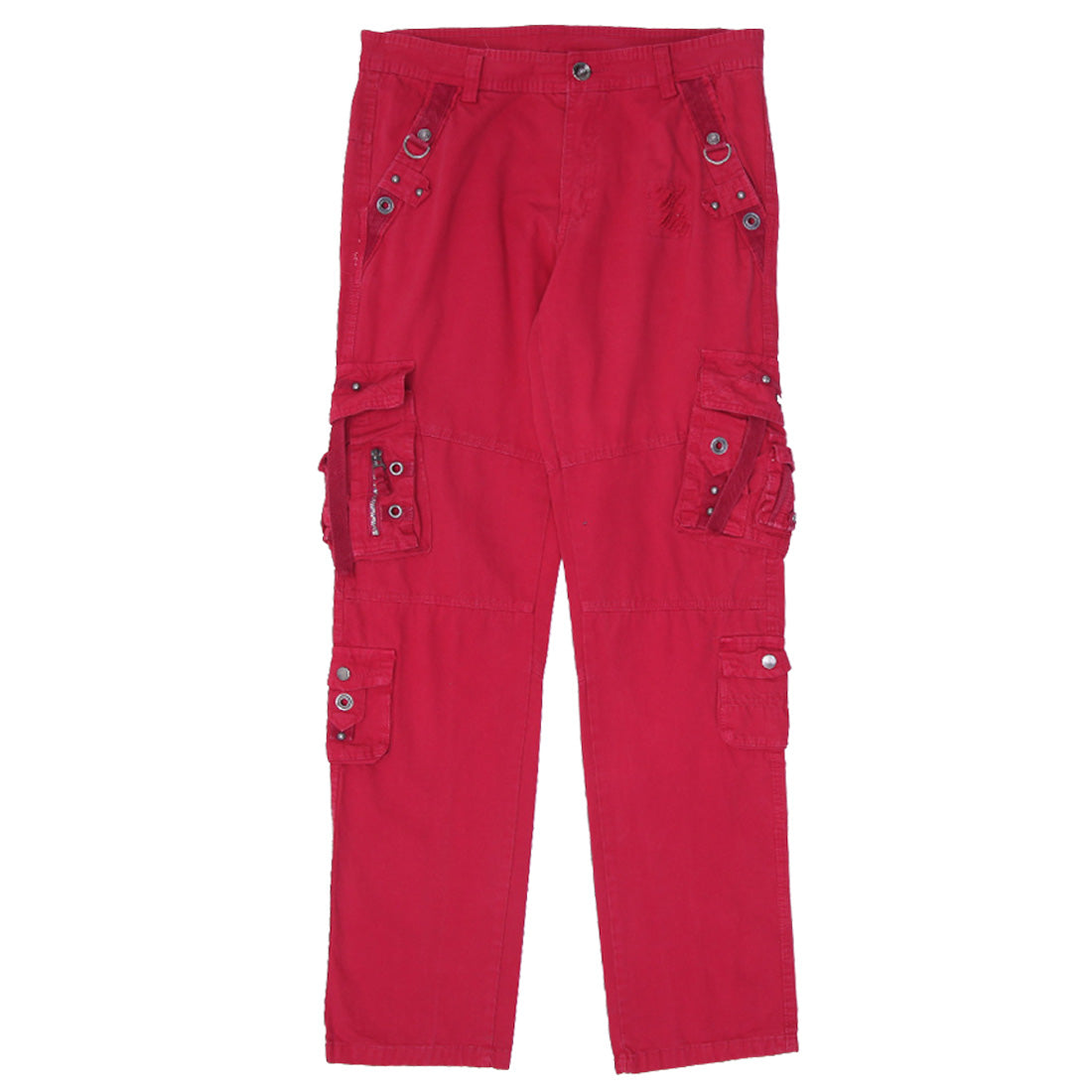 Johnny Blaze デニム セットアップ赤ステッチ B系 Y2Kストリート Shop Mens Y2K Johnny Blaze Skull Embroidered Cargo Jeans | Fashion