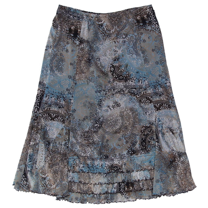Y2K Womens EMMA JAMES Paisley Print Long Skirt