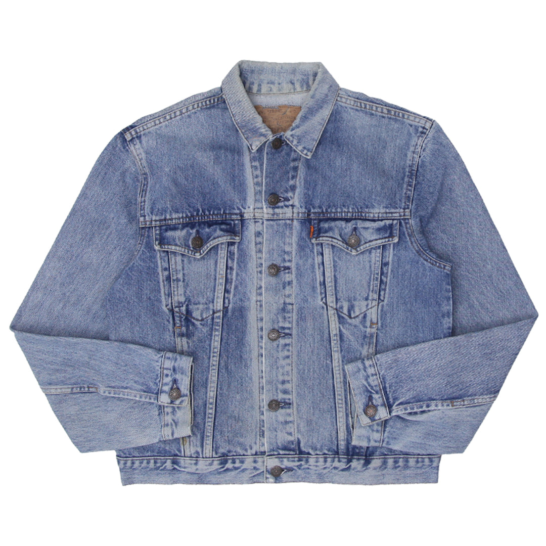 Vintage Levi's Orange Tab Type III Trucker Denim Jacket Mid-Wash Size Large - Fashion Rerun Vintage Migration_Jacket