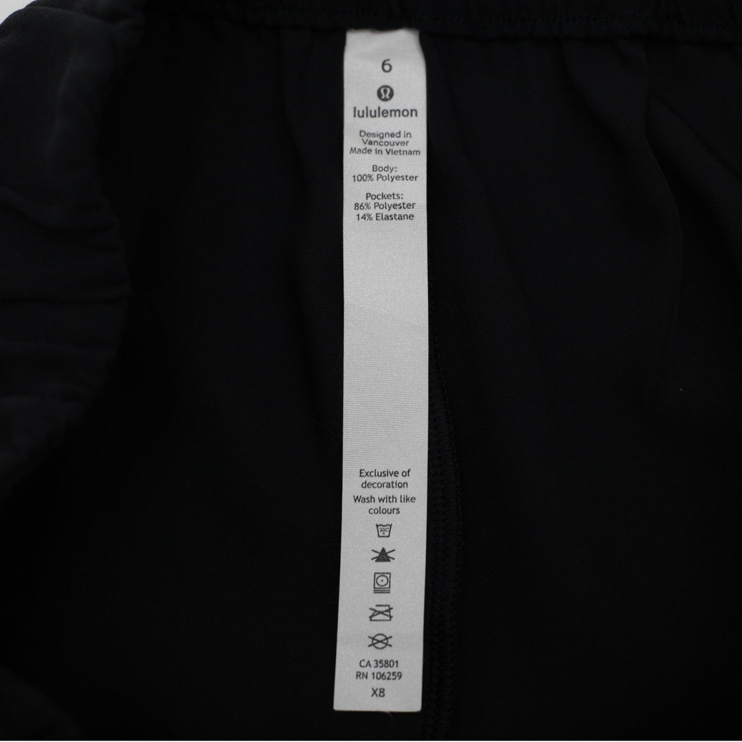Ladies Lululemon On The Fly Wide Leg Cropped Woven Travel Trousers Culottes