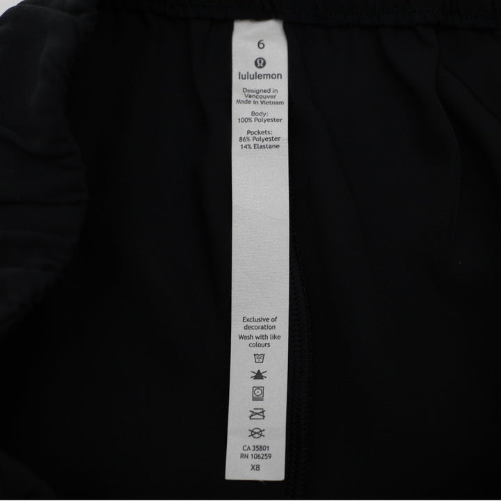 Ladies Lululemon On The Fly Wide Leg Cropped Woven Travel Trousers Culottes