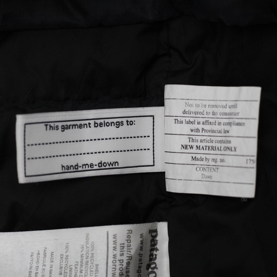 YOUTH BOYS Patagonia Down Sweater Full Zip Puffer Jacket Size XXL