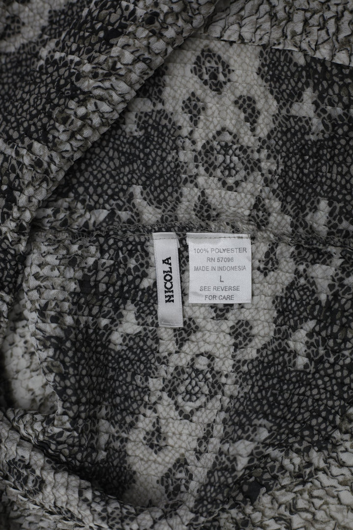 Y2K Ladies Nicola Smocked Textured Tank Top Size L