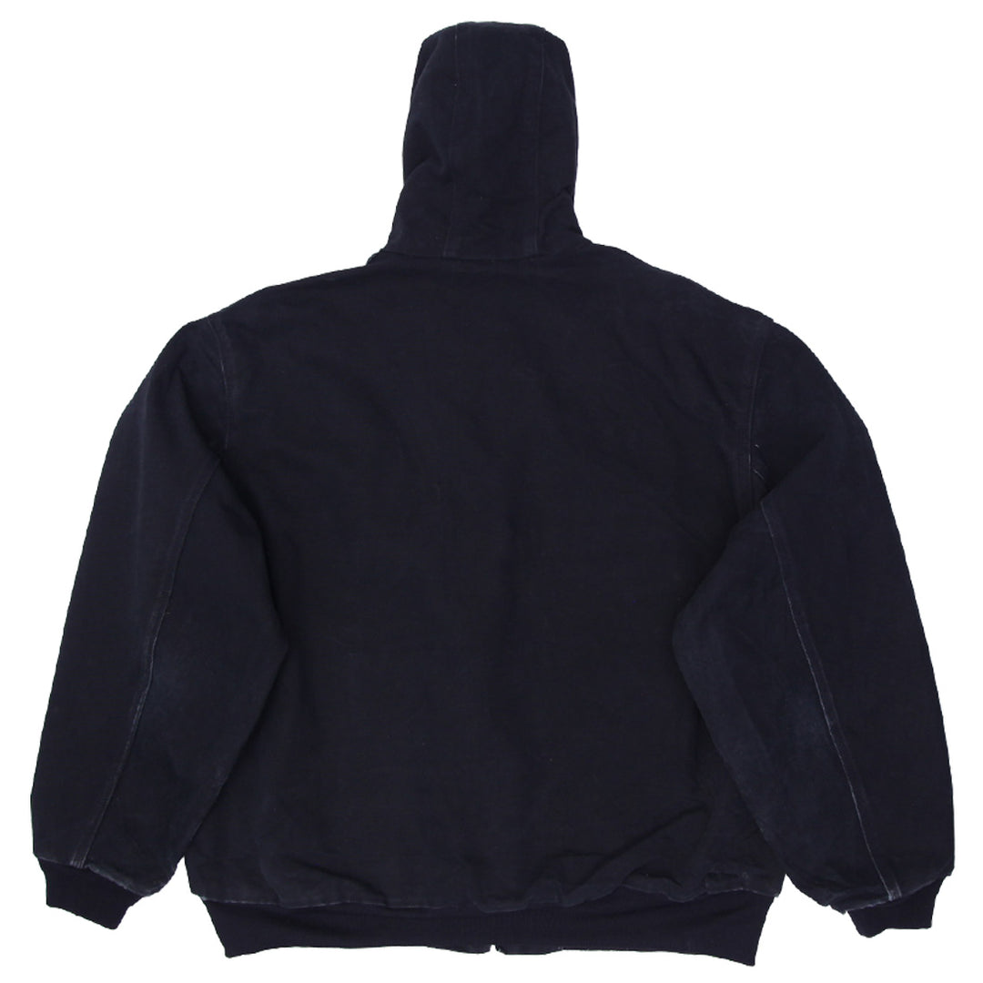 Vintage Carhartt J131BLK Canvas Zip Up Hooded Jacket