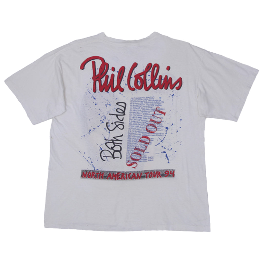 94 Vintage Phil Collins Both Sides North American Tour Sold Out T-Shirt S.Stitch Distressed XL - Fashion Rerun Vintage Migration_T-Shirt