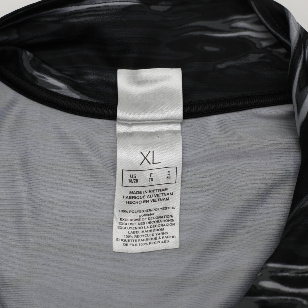 Mens Adidas 2023 AG6511 Monochrome Abstract Pattern Full-Zip Track Jacket