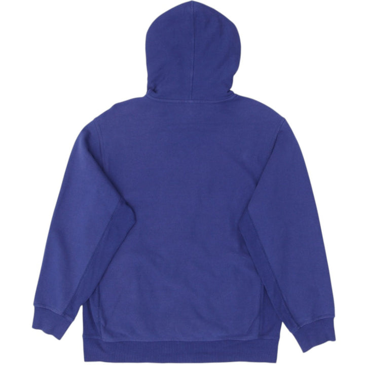 Mens Embroidered Carhartt Logo Navy Pullover Workwear Hoodie L