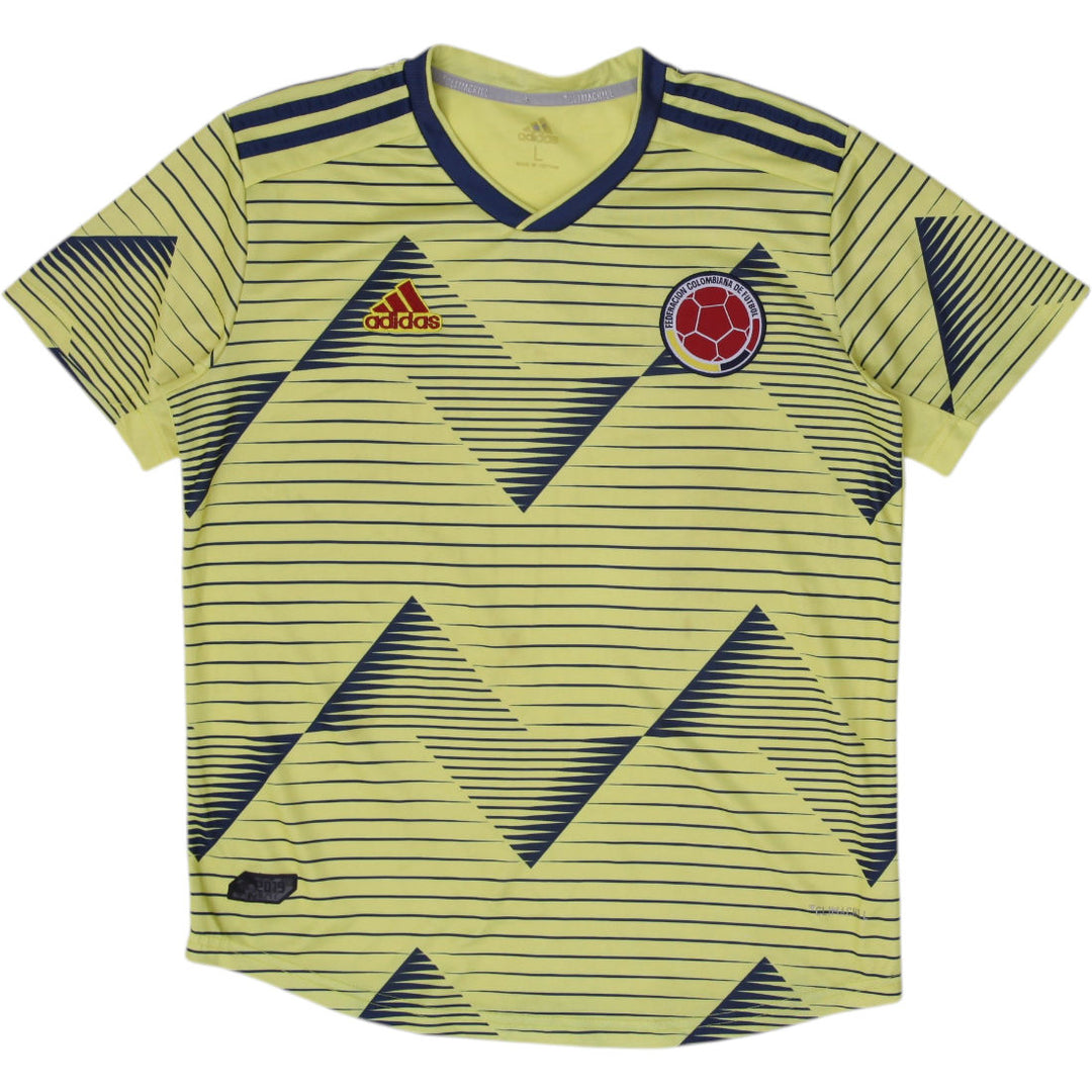 Mens Adidas Colombia 2018-19 Home Football Jersey Adidas Yellow Size L World Cup