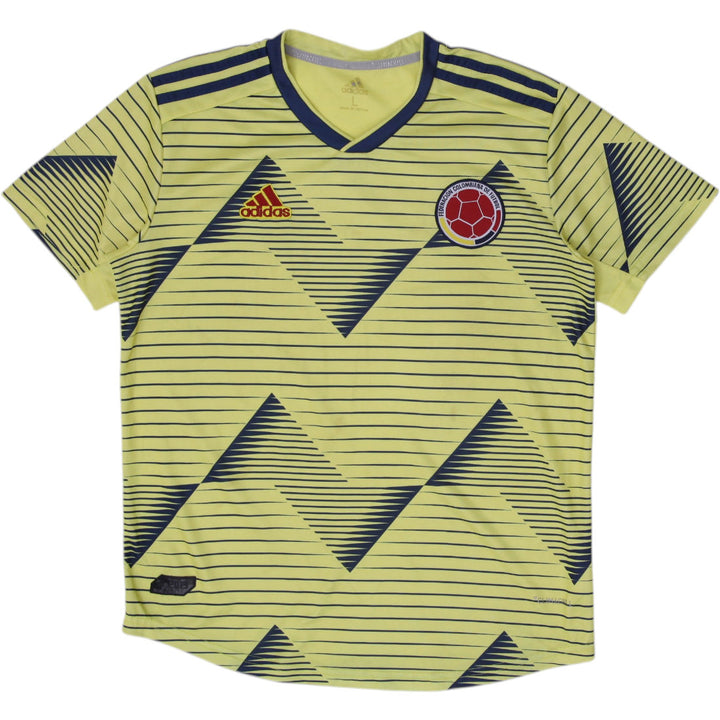 Mens Adidas Colombia 2018-19 Home Football Jersey Adidas Yellow Size L World Cup