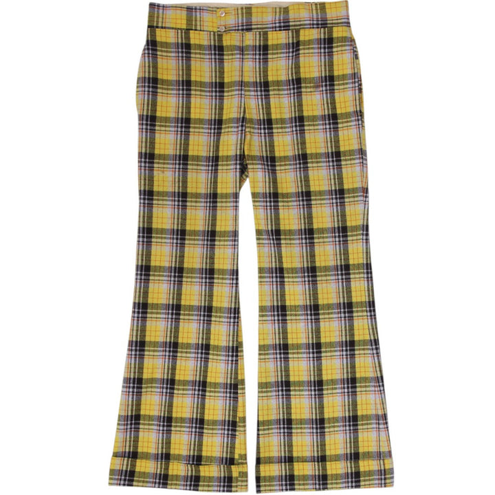 Vintage Riviera Plaid Wool Trousers Pants Size S | Migration_Pants MJ DROP | Fashion Rerun