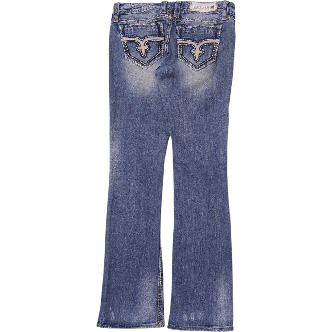 Y2K Ladies Rock Revival "Blair B" Embellished Bootcut Jeans – Premium Stretch