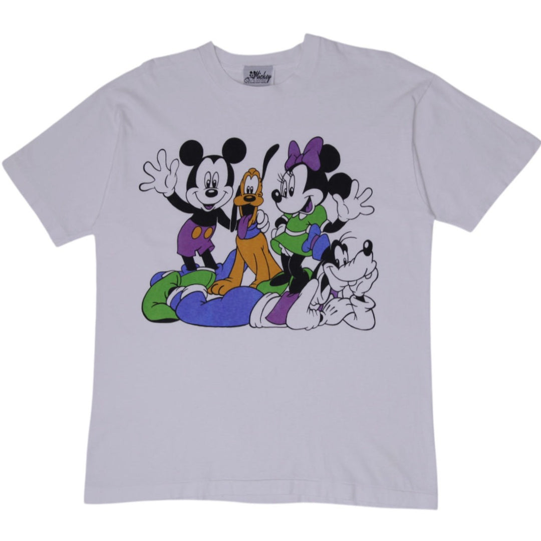 Vintage 90s Disney Mickey Mouse Jerry Leigh Disney Squad T-Shirt S-Stitch
