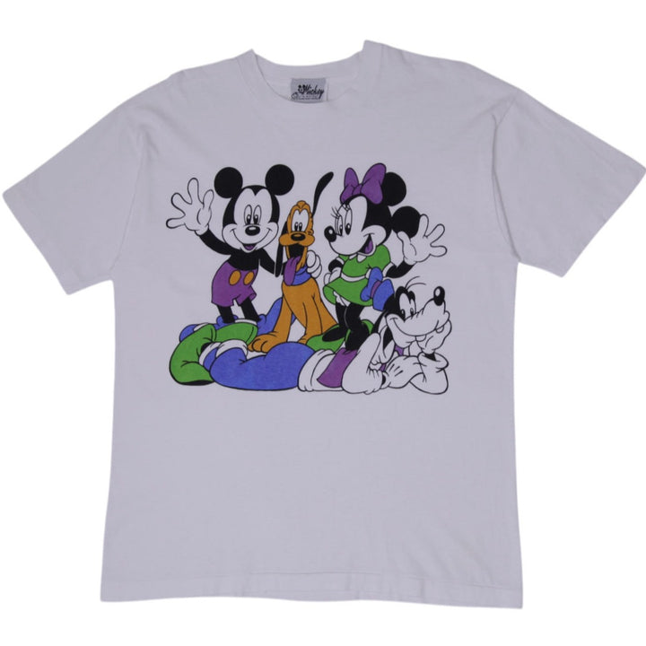 Vintage 90s Disney Mickey Mouse Jerry Leigh Disney Squad T-Shirt S-Stitch