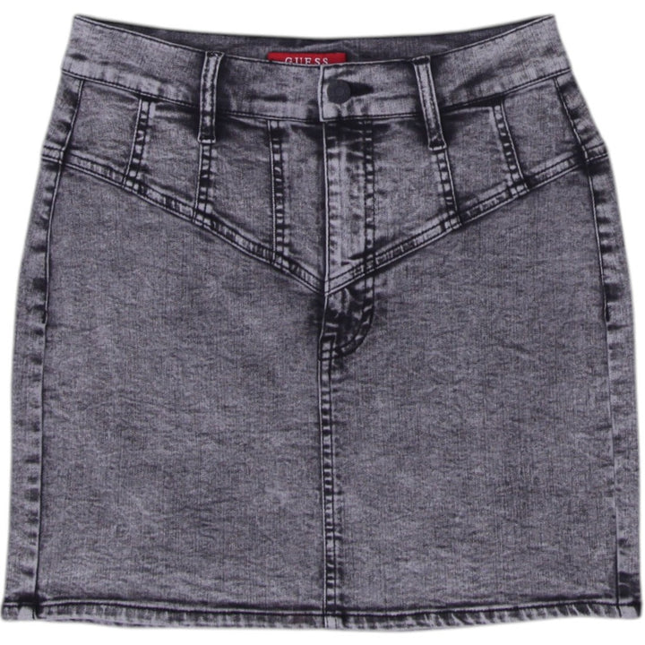 Y2K Ladies High Waisted Casual Gray Denim Mini Skirt Size 38 | Migration_Skirts | Fashion Rerun