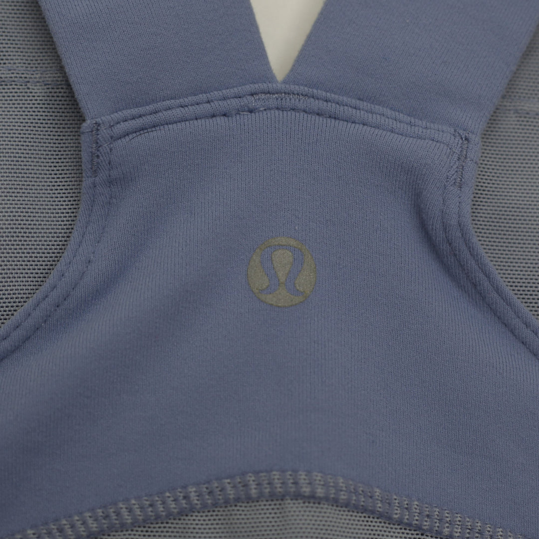 Ladies Lululemon Tank Top Blue Mesh Racerback Activewear
