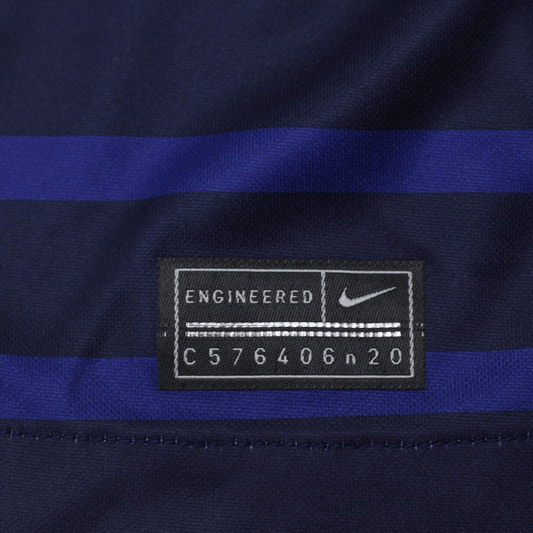 Ladies Nike FFF France 2020 Soccer Navy Striped Jersey L | Migration_Jerseys - Detail View | Fashion Rerun