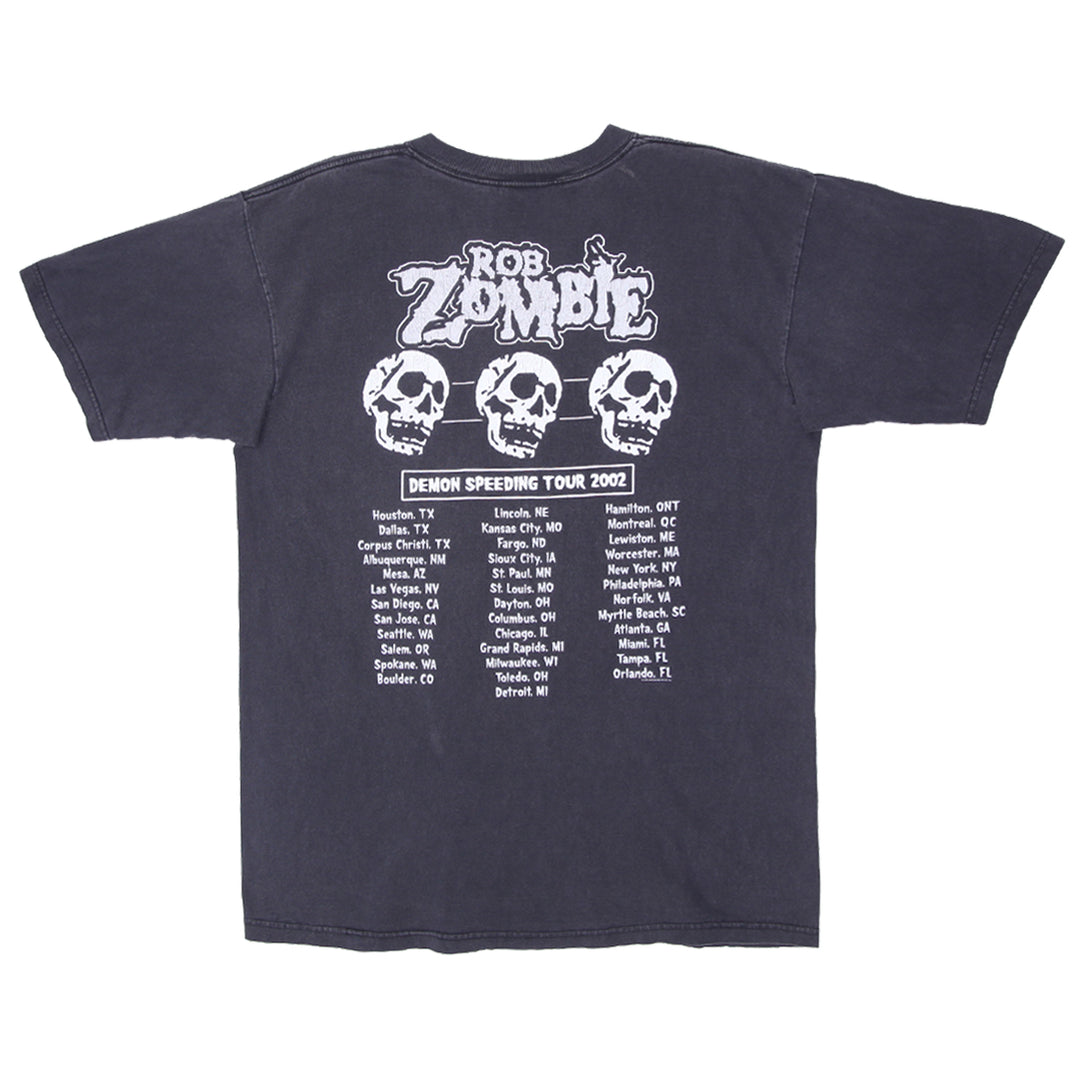 2002 Vintage Rob Zombie Demon Speeding Tour T-Shirt All Sport XL - Fashion Rerun Vintage Migration_T-Shirt