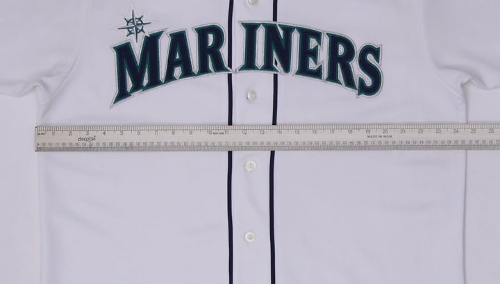 Vintage Mens Majestic Seattle Mariners Jersey White MLB Baseball Size XL | Migration_Jerseys - Detail View | Fashion Rerun