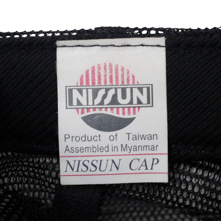 Mens LA Trucker Hat Black Mesh Adjustable Embroidered Logo