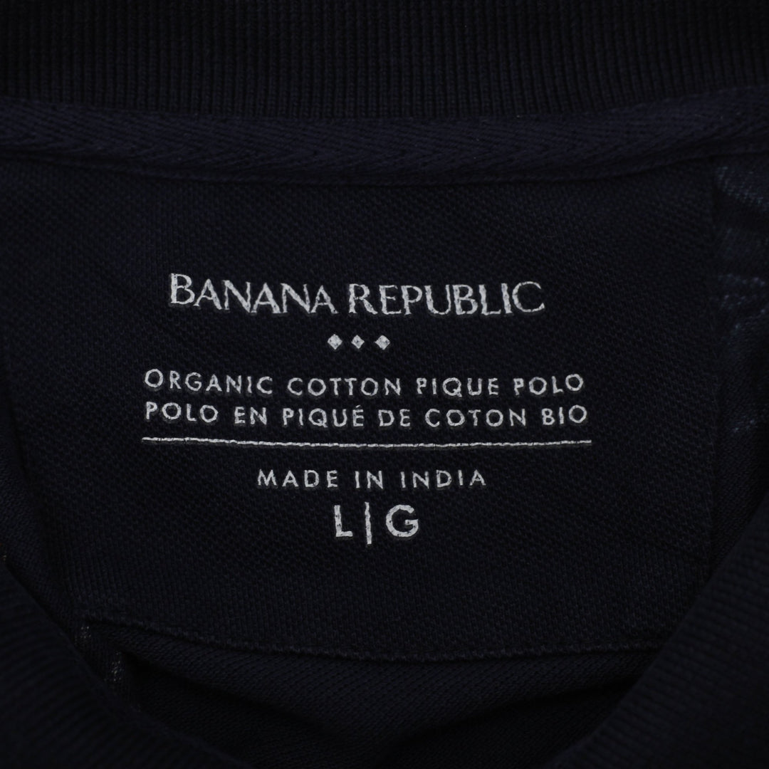 Mens Banana Republic Floral Short Sleeve Polo Shirt Size L